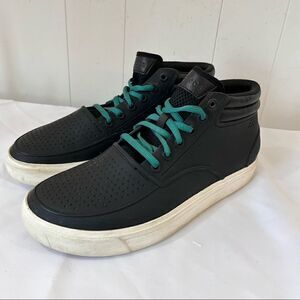 Crocs Sneakers Mens 9 Citilane Roka Chukka Boots High Top Black White Shoes